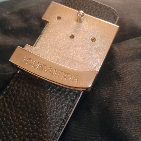 Louis Vuitton white checkered belt - Picture 2 of 3